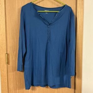 Westport Teal Button-Up Tunic